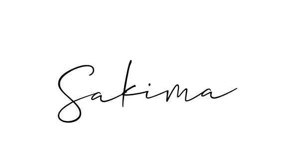 Also we have Sakima name is the best signature style. Create professional handwritten signature collection using Allison_Script autograph style. Sakima signature style 2 images and pictures png