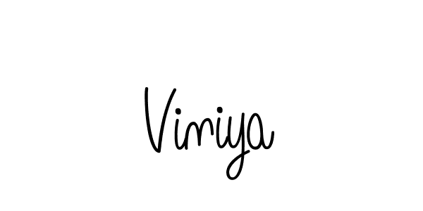 Make a beautiful signature design for name Viniya. With this signature (Angelique-Rose-font-FFP) style, you can create a handwritten signature for free. Viniya signature style 5 images and pictures png