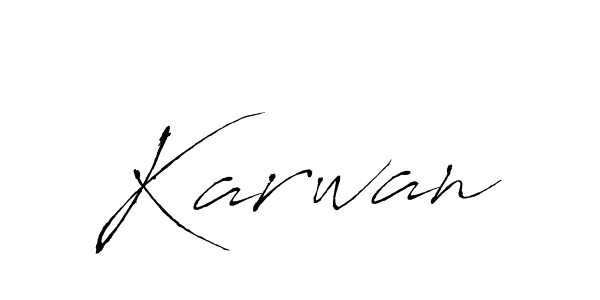 Also we have Karwan name is the best signature style. Create professional handwritten signature collection using Antro_Vectra autograph style. Karwan signature style 6 images and pictures png