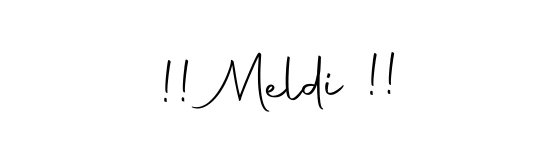 Make a beautiful signature design for name !! Meldi !!. Use this online signature maker to create a handwritten signature for free. !! Meldi !! signature style 10 images and pictures png