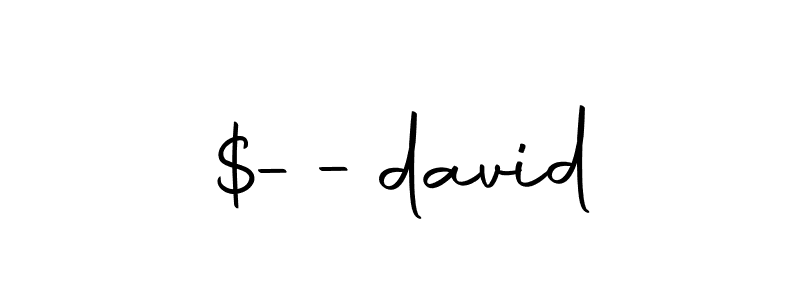 Make a beautiful signature design for name $--david. With this signature (Autography-DOLnW) style, you can create a handwritten signature for free. $--david signature style 10 images and pictures png