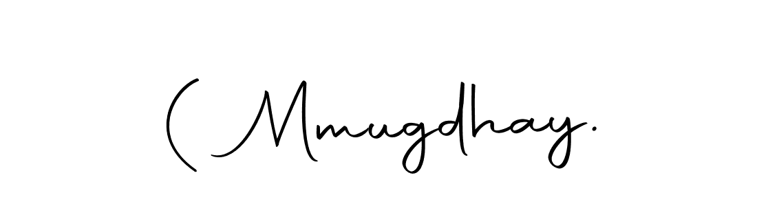 You should practise on your own different ways (Autography-DOLnW) to write your name (( Mmugdhay.) in signature. don't let someone else do it for you. ( Mmugdhay. signature style 10 images and pictures png