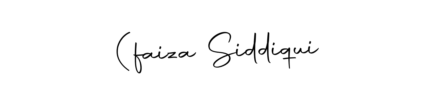 How to make (faiza Siddiqui name signature. Use Autography-DOLnW style for creating short signs online. This is the latest handwritten sign. (faiza Siddiqui signature style 10 images and pictures png
