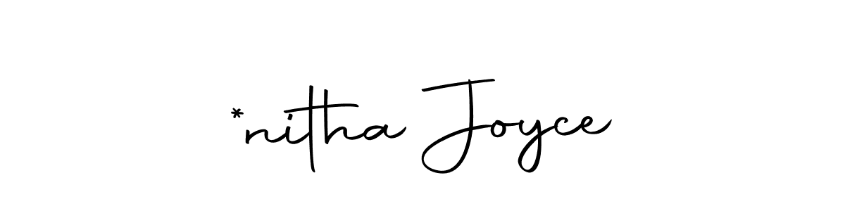 Here are the top 10 professional signature styles for the name *nitha Joyce. These are the best autograph styles you can use for your name. *nitha Joyce signature style 10 images and pictures png