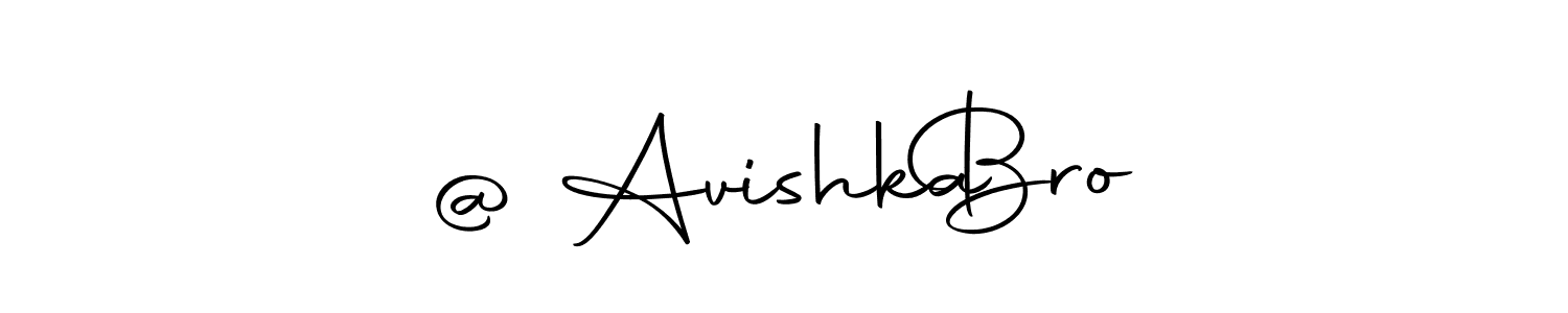 How to make @ Avishka   Bro name signature. Use Autography-DOLnW style for creating short signs online. This is the latest handwritten sign. @ Avishka   Bro signature style 10 images and pictures png