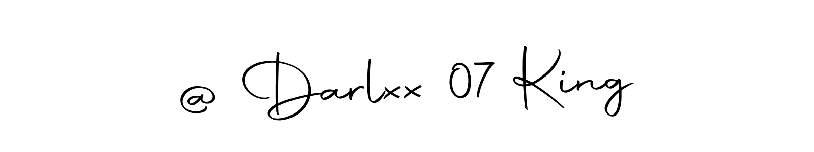 Make a beautiful signature design for name @ Darlxx 07 King. With this signature (Autography-DOLnW) style, you can create a handwritten signature for free. @ Darlxx 07 King signature style 10 images and pictures png