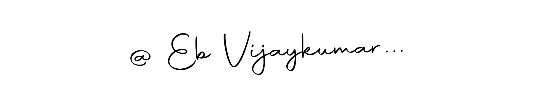 Create a beautiful signature design for name @ Eb Vijaykumar.... With this signature (Autography-DOLnW) fonts, you can make a handwritten signature for free. @ Eb Vijaykumar... signature style 10 images and pictures png