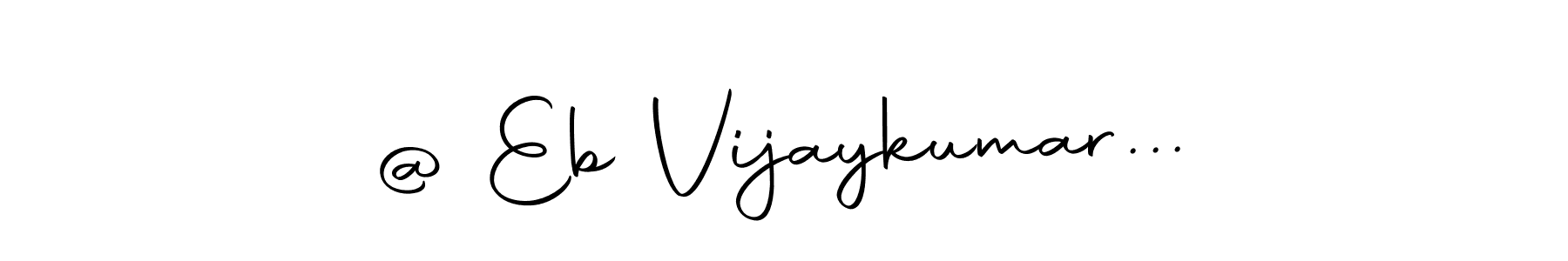 Design your own signature with our free online signature maker. With this signature software, you can create a handwritten (Autography-DOLnW) signature for name @ Eb Vijaykumar.... @ Eb Vijaykumar... signature style 10 images and pictures png