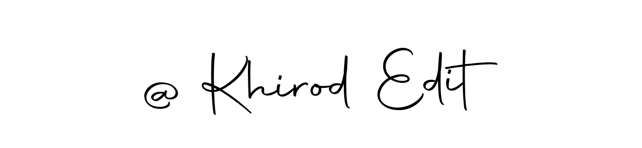 Design your own signature with our free online signature maker. With this signature software, you can create a handwritten (Autography-DOLnW) signature for name @ Khirod Edit. @ Khirod Edit signature style 10 images and pictures png