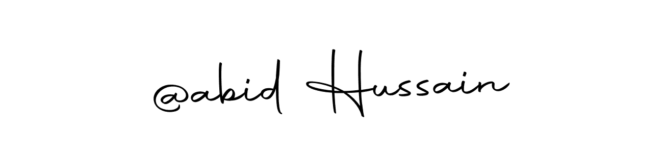 Make a beautiful signature design for name @abid Hussain. With this signature (Autography-DOLnW) style, you can create a handwritten signature for free. @abid Hussain signature style 10 images and pictures png