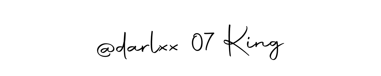 Design your own signature with our free online signature maker. With this signature software, you can create a handwritten (Autography-DOLnW) signature for name @darlxx 07 King. @darlxx 07 King signature style 10 images and pictures png
