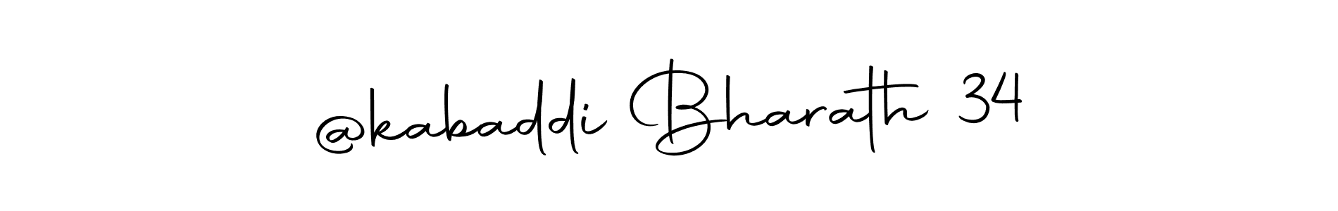 Design your own signature with our free online signature maker. With this signature software, you can create a handwritten (Autography-DOLnW) signature for name @kabaddi Bharath 34. @kabaddi Bharath 34 signature style 10 images and pictures png