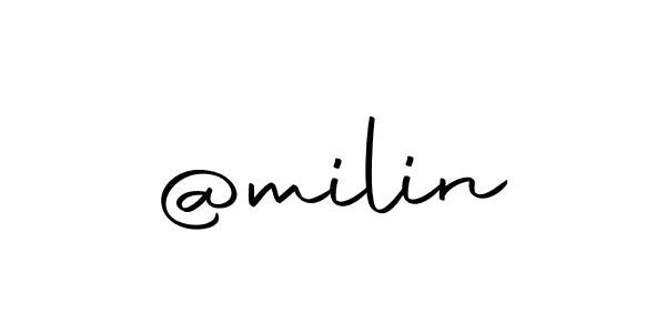 It looks lik you need a new signature style for name @milin. Design unique handwritten (Autography-DOLnW) signature with our free signature maker in just a few clicks. @milin signature style 10 images and pictures png