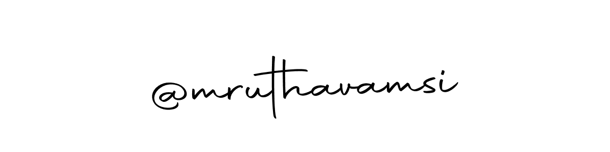 Make a beautiful signature design for name @mruthavamsi. With this signature (Autography-DOLnW) style, you can create a handwritten signature for free. @mruthavamsi signature style 10 images and pictures png