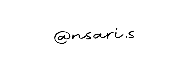 How to make @nsari.s name signature. Use Autography-DOLnW style for creating short signs online. This is the latest handwritten sign. @nsari.s signature style 10 images and pictures png