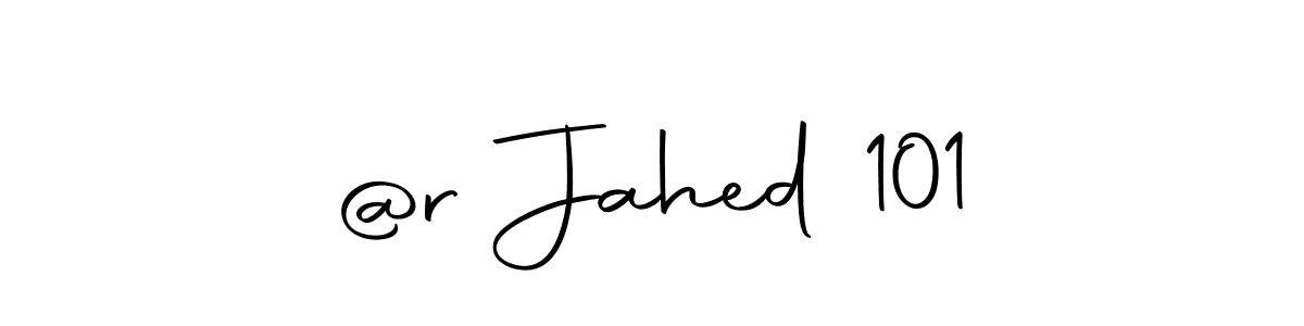 Create a beautiful signature design for name @r Jahed 101. With this signature (Autography-DOLnW) fonts, you can make a handwritten signature for free. @r Jahed 101 signature style 10 images and pictures png