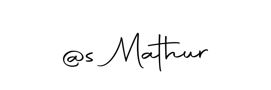 Use a signature maker to create a handwritten signature online. With this signature software, you can design (Autography-DOLnW) your own signature for name @s Mathur. @s Mathur signature style 10 images and pictures png