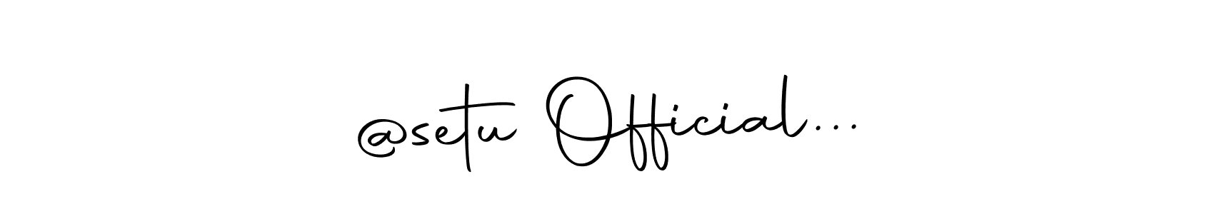 Use a signature maker to create a handwritten signature online. With this signature software, you can design (Autography-DOLnW) your own signature for name @setu Official.... @setu Official... signature style 10 images and pictures png