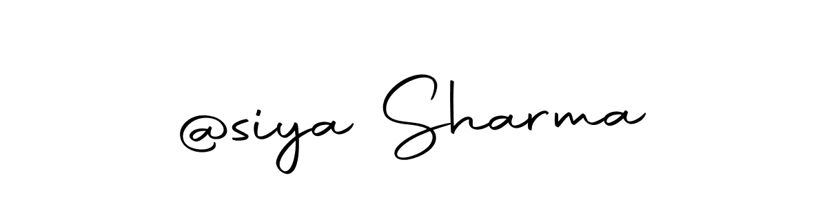 Use a signature maker to create a handwritten signature online. With this signature software, you can design (Autography-DOLnW) your own signature for name @siya Sharma. @siya Sharma signature style 10 images and pictures png