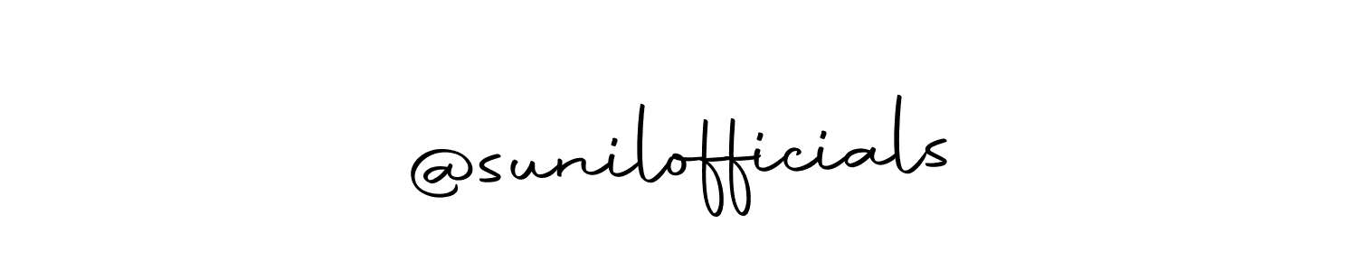 Use a signature maker to create a handwritten signature online. With this signature software, you can design (Autography-DOLnW) your own signature for name @sunilofficials. @sunilofficials signature style 10 images and pictures png