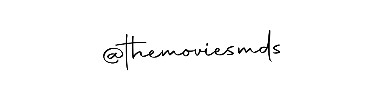 Create a beautiful signature design for name @themoviesmds. With this signature (Autography-DOLnW) fonts, you can make a handwritten signature for free. @themoviesmds signature style 10 images and pictures png