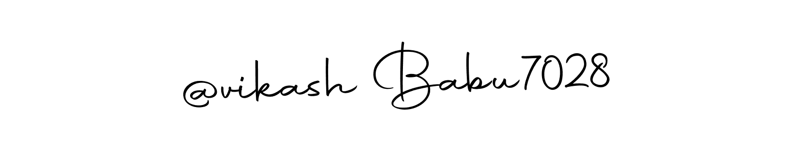 Make a beautiful signature design for name @vikash Babu7028. With this signature (Autography-DOLnW) style, you can create a handwritten signature for free. @vikash Babu7028 signature style 10 images and pictures png