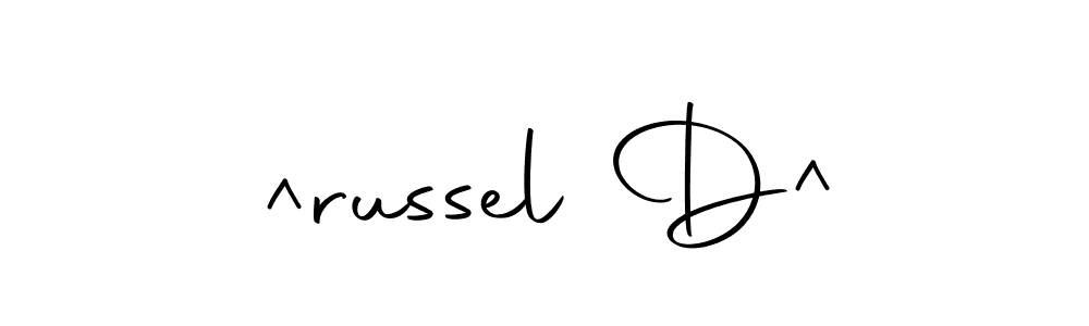 Use a signature maker to create a handwritten signature online. With this signature software, you can design (Autography-DOLnW) your own signature for name ^russel D^. ^russel D^ signature style 10 images and pictures png