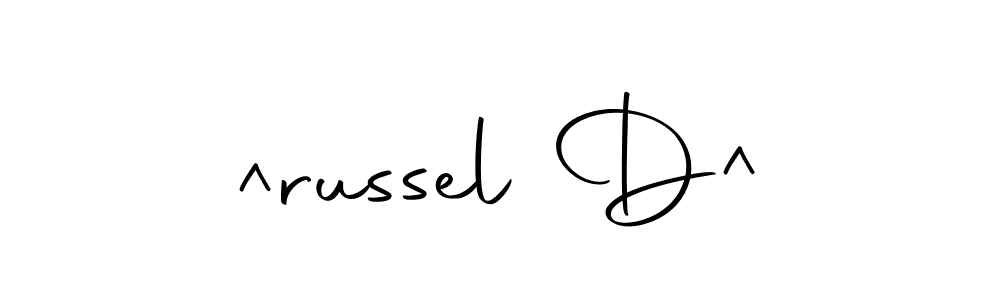 Create a beautiful signature design for name ^russel D^. With this signature (Autography-DOLnW) fonts, you can make a handwritten signature for free. ^russel D^ signature style 10 images and pictures png