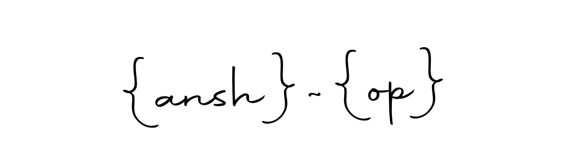 Use a signature maker to create a handwritten signature online. With this signature software, you can design (Autography-DOLnW) your own signature for name {ansh}~{op}. {ansh}~{op} signature style 10 images and pictures png