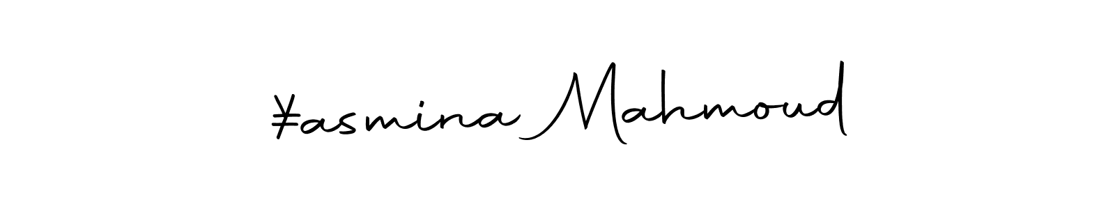 Make a beautiful signature design for name ¥asmina Mahmoud. With this signature (Autography-DOLnW) style, you can create a handwritten signature for free. ¥asmina Mahmoud signature style 10 images and pictures png