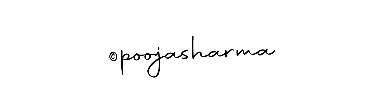 Design your own signature with our free online signature maker. With this signature software, you can create a handwritten (Autography-DOLnW) signature for name ©poojasharma. ©poojasharma signature style 10 images and pictures png