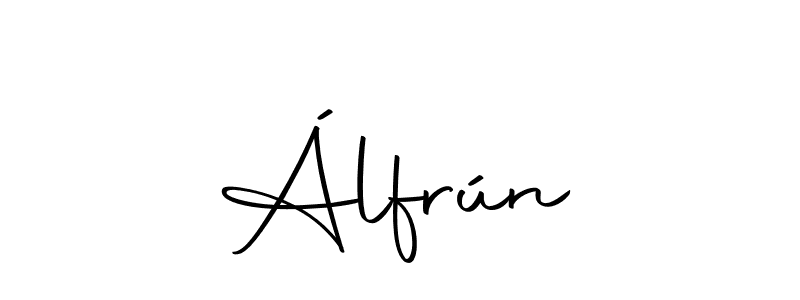 Design your own signature with our free online signature maker. With this signature software, you can create a handwritten (Autography-DOLnW) signature for name Álfrún. Álfrún signature style 10 images and pictures png