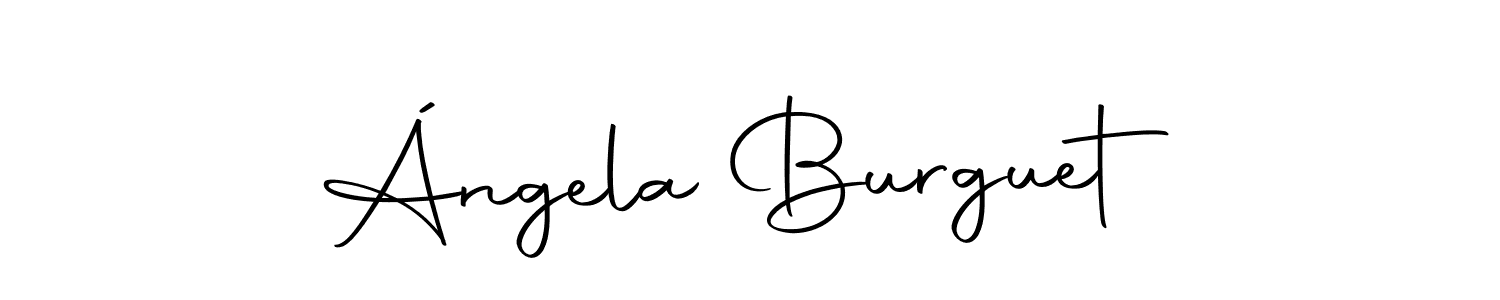 Use a signature maker to create a handwritten signature online. With this signature software, you can design (Autography-DOLnW) your own signature for name Ángela Burguet. Ángela Burguet signature style 10 images and pictures png