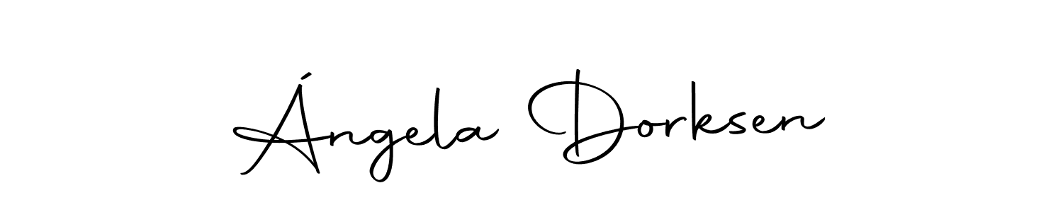 Make a beautiful signature design for name Ángela Dorksen. With this signature (Autography-DOLnW) style, you can create a handwritten signature for free. Ángela Dorksen signature style 10 images and pictures png