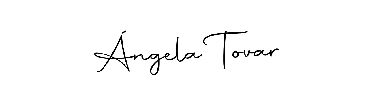 You should practise on your own different ways (Autography-DOLnW) to write your name (Ángela Tovar) in signature. don't let someone else do it for you. Ángela Tovar signature style 10 images and pictures png