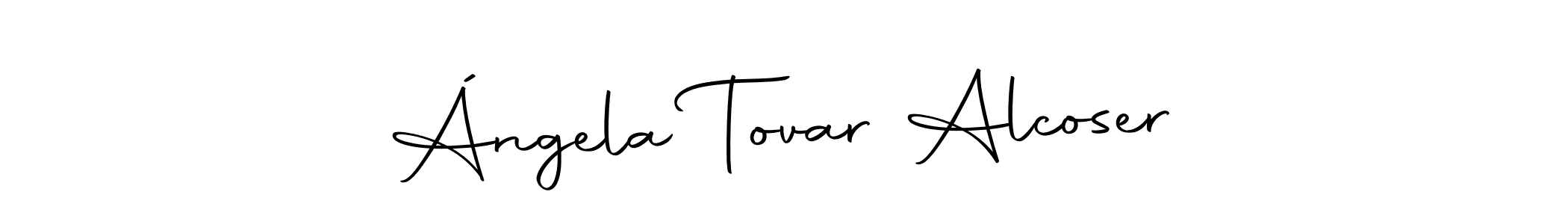 You should practise on your own different ways (Autography-DOLnW) to write your name (Ángela Tovar Alcoser) in signature. don't let someone else do it for you. Ángela Tovar Alcoser signature style 10 images and pictures png