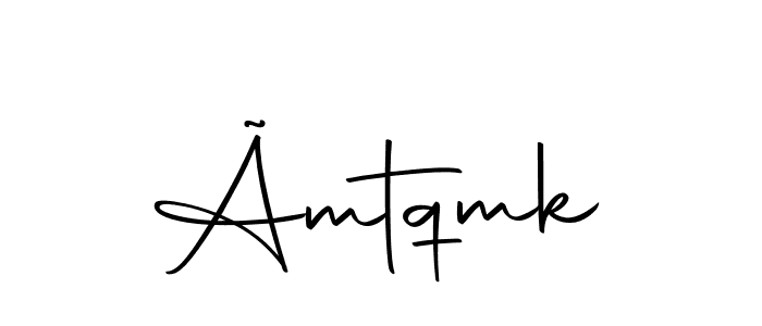 The best way (Autography-DOLnW) to make a short signature is to pick only two or three words in your name. The name Ãmtqmk include a total of six letters. For converting this name. Ãmtqmk signature style 10 images and pictures png