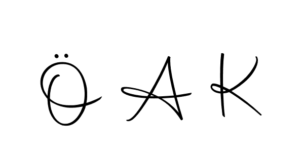 Use a signature maker to create a handwritten signature online. With this signature software, you can design (Autography-DOLnW) your own signature for name Ö A K. Ö A K signature style 10 images and pictures png