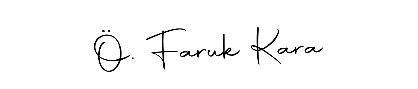 How to make Ö. Faruk Kara name signature. Use Autography-DOLnW style for creating short signs online. This is the latest handwritten sign. Ö. Faruk Kara signature style 10 images and pictures png