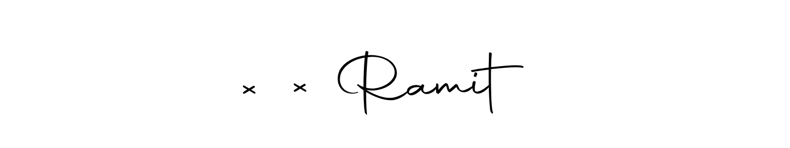 How to make ×͜× Ramit ꔪ name signature. Use Autography-DOLnW style for creating short signs online. This is the latest handwritten sign. ×͜× Ramit ꔪ signature style 10 images and pictures png