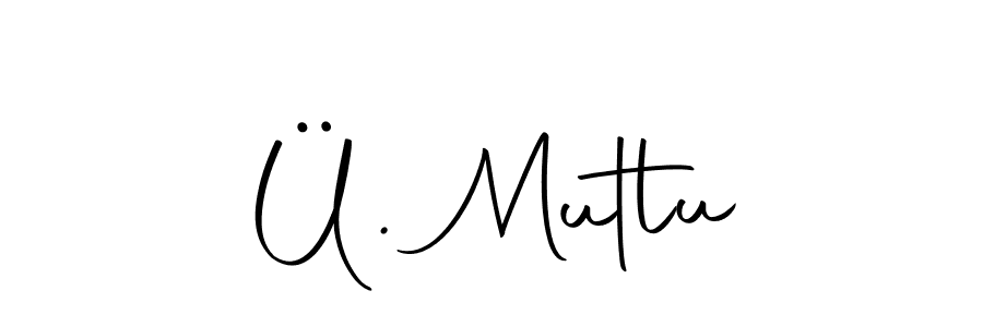 Similarly Autography-DOLnW is the best handwritten signature design. Signature creator online .You can use it as an online autograph creator for name Ü. Mutlu. Ü. Mutlu signature style 10 images and pictures png