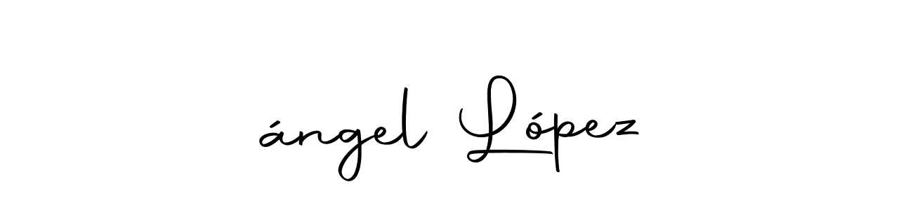 This is the best signature style for the ángel López name. Also you like these signature font (Autography-DOLnW). Mix name signature. ángel López signature style 10 images and pictures png