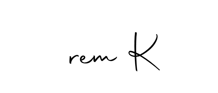 Make a beautiful signature design for name İrem K. Use this online signature maker to create a handwritten signature for free. İrem K signature style 10 images and pictures png