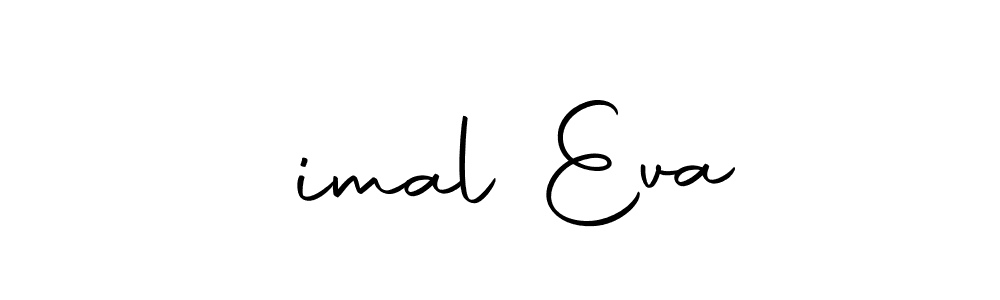 How to make Şimal Eva name signature. Use Autography-DOLnW style for creating short signs online. This is the latest handwritten sign. Şimal Eva signature style 10 images and pictures png