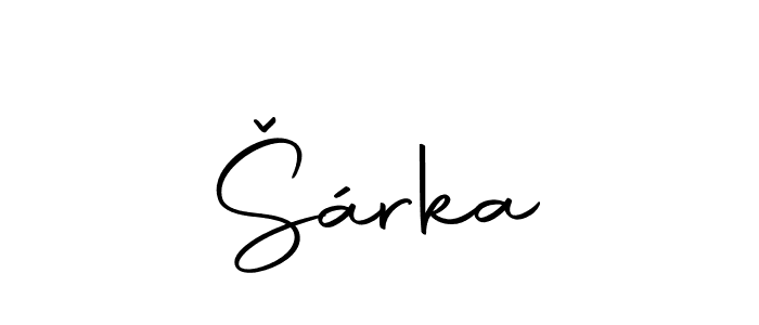 Create a beautiful signature design for name Šárka. With this signature (Autography-DOLnW) fonts, you can make a handwritten signature for free. Šárka signature style 10 images and pictures png