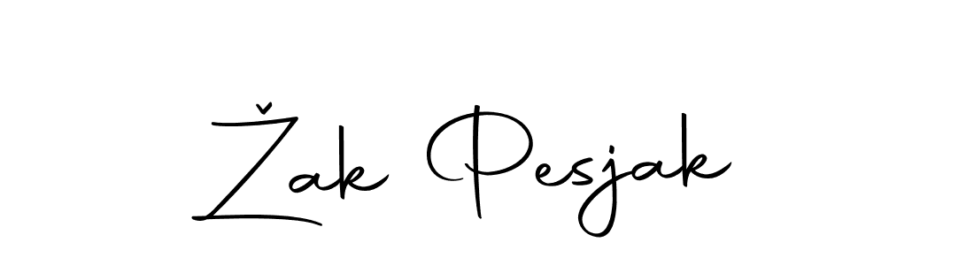 The best way (Autography-DOLnW) to make a short signature is to pick only two or three words in your name. The name Žak Pesjak include a total of six letters. For converting this name. Žak Pesjak signature style 10 images and pictures png