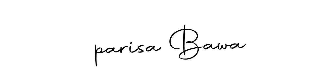 Design your own signature with our free online signature maker. With this signature software, you can create a handwritten (Autography-DOLnW) signature for name ،parisa Bawa. ،parisa Bawa signature style 10 images and pictures png