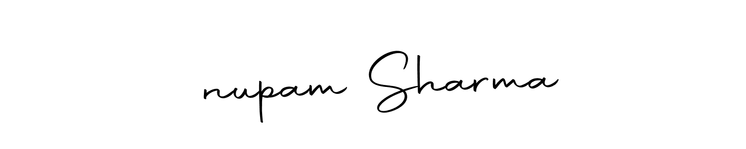 if you are searching for the best signature style for your name अnupam Sharma. so please give up your signature search. here we have designed multiple signature styles  using Autography-DOLnW. अnupam Sharma signature style 10 images and pictures png