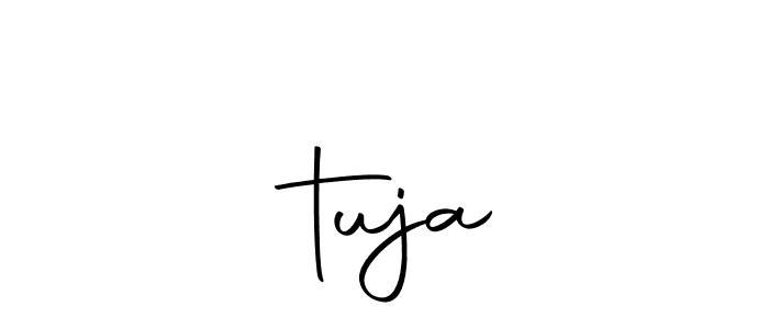 Here are the top 10 professional signature styles for the name ऋtuja. These are the best autograph styles you can use for your name. ऋtuja signature style 10 images and pictures png