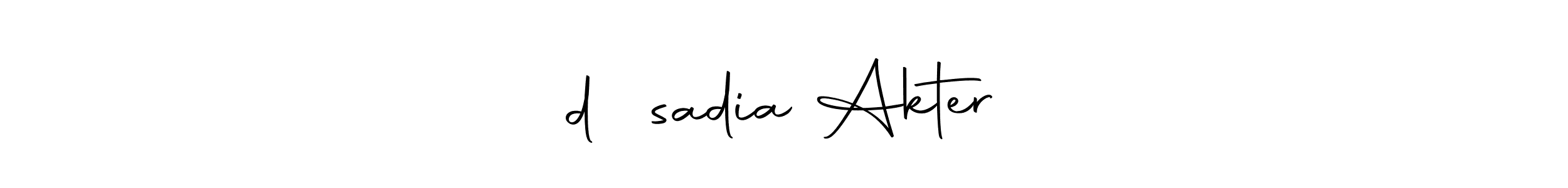 Make a short ༄d᭄✿sadia Akter ツ signature style. Manage your documents anywhere anytime using Autography-DOLnW. Create and add eSignatures, submit forms, share and send files easily. ༄d᭄✿sadia Akter ツ signature style 10 images and pictures png